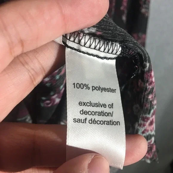 Womens Maurices Blouse Sheer Floral Patterned Casual Summer Spring Work Office - Picture 4 of 5